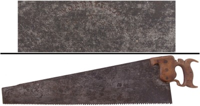 Worrall & Company, New York, New York: Early N.Y. City Mkr. Four Point Rip Saw