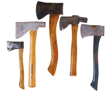 Assorted Makers: Lot Of Five Clean Hatchets