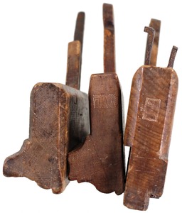 Assorted Makers: Three Early Wooden Molding Planes