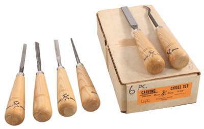 Buck Brothers, Millbury, Massachusetts: Unused Set Of Six Carving Tools