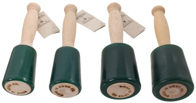 Larson Co., Robert/san Francisco,: Set Of Four Unused "Wood Is Good" Mallets