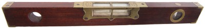 Edward Preston & Sons, Birmingham, England: Registered Mahogany & Brass Level