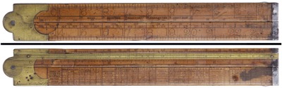 Wilks Brothers & Company, Sheffield, England: Engineer's Boxwood Folding Rule