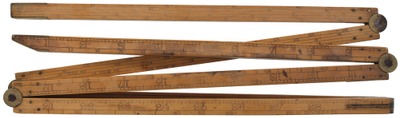 Dring & Fage, London, England: Six-Fold B'wood Wantage Rod