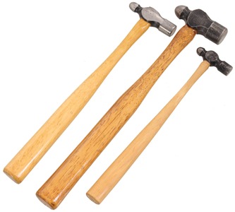 Assorted Makers: Three Extra Clean Ball Pein Hammers