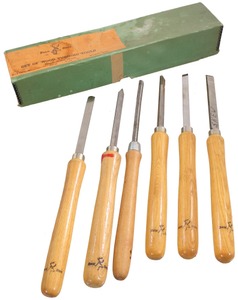 Buck Brothers, Millbury, Massachusetts: Unused Set Of 6 Turning Gouges Chisels