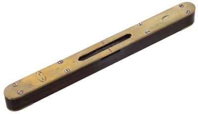 J. Wilson, Sheffield, England: Brass Topped R'wood Spirit Level