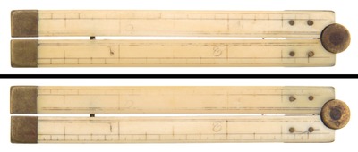 Unmarked: Six-Inch, Two-Fold Folding Rule