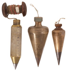 Assorted Makers: Three Large Size Plumb Bobs
