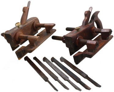Assorted Makers: Two Screw Arm Plow Planes