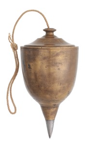 Unmarked: Unus. "Chalice" Form Plumb Bob