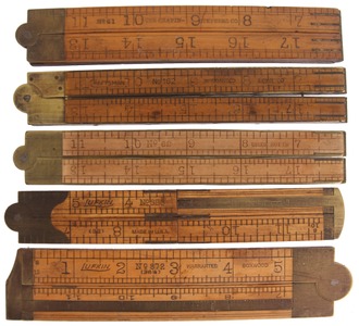 Assorted Makers: Five Non-Stanley Folding Rules