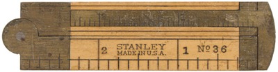 Stanley Rule & Level, No. 36: Six-Inch/Two-Fold Folding Rule