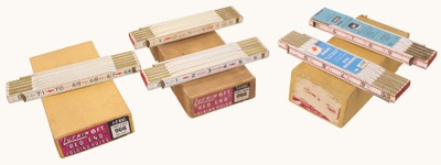 Lufkin Rule Company, Saginaw, Michigan: Three Partial Boxes Of Zig-Zag Rules