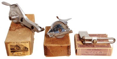 Assorted Makers: Three Original Box Wallpaper Trimmers