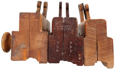 Assorted Makers: Three Clean Sash Molding Planes