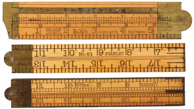 Assorted Makers: Three Unused Cond. Folding Rules