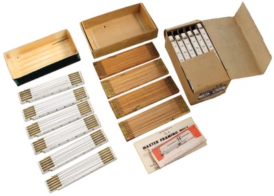 Assorted Makers: Three Boxes Of Zig- Zag Folding Rules