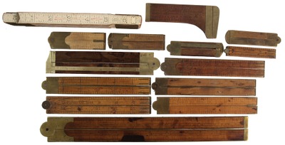 Assorted Makers: Lot Of Assorted Folding Rule