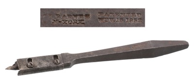 Charles L. Barnes, New York: Early Patent Adjustable Auger Bit