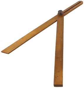 Unmarked: Massive Satinwood Sliding "T" Bevel