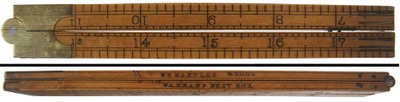 Wm. Marples & Sons, Hibernia Works, Sheffield, England: Two-Foot, Four-Fold Folding Rule