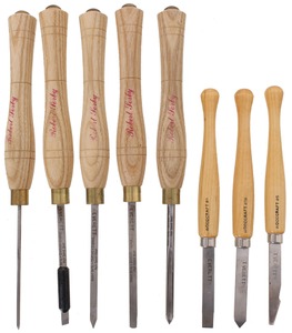 Robert Sorby, Sheffield, England: Set Of 5 Small Size Turning ChiselsGouges
