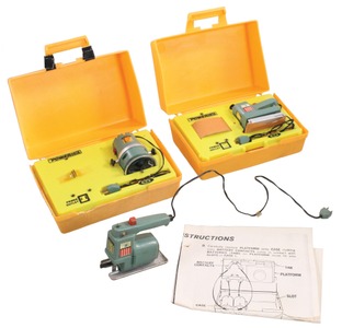 Ideal Toy Company, Hollis, New York: Three "Powermite" Min. Elec. Tools
