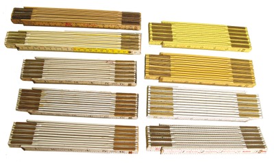 Assorted Makers: Nine Non-Stanley Zig-Zag Folding Rule