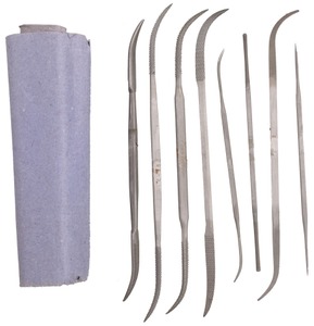 F. Dick, Deizisau, Germany: Set Of Eight Unused Rifflers