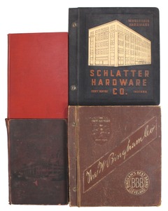 Assorted Makers: Four Early Type Hardware Catalogues