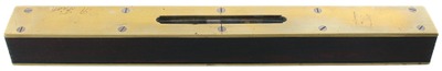 Colquhoun & Cadman, Sheffield, England: Dual Brass Faced Ebony Spirit Level