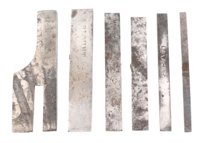 Stanley Rule & Level: Set Of Six Origina Cutting Irons