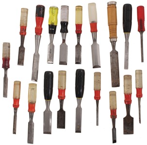 Stanley Tools: Lot Of Later Type Chisels
