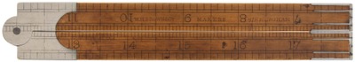 W.H. Brown & Company, Birmingham, England: Two-Foot, Four-Fold Folding Rule