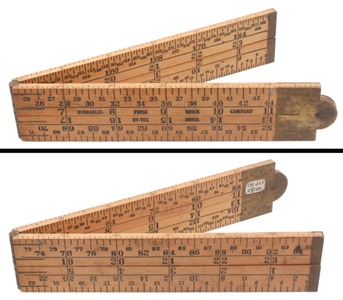 Hydraulic Press Brick Company: Mason's Scale Folding Rule