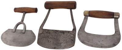 Unmarked: Lot Of Three Early Kitchen Choppers