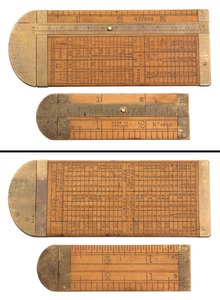 John Rabone & Sons, Birmingham, England: Two Extra Clean Caliper Rules