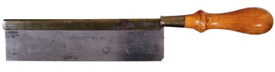 Henry Disston & Sons, Philadelphia, Pennsylvania, No. 68: Beech Hdle. Dovetail Saw