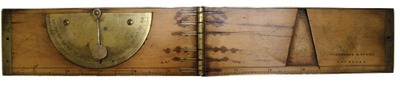 Troughton & Sims, London, England: One Foot, One Fold Inclinometer Rule
