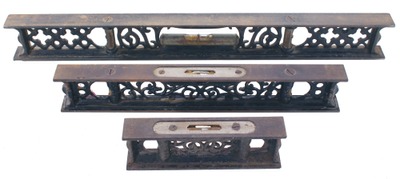 C.E. Jennings & Company, New York, New York: Three Cast Iron Filigree Levels