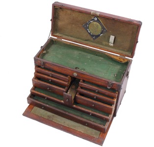 Unmarked: Machinist's Oak Tool Chest