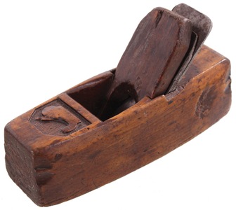 Unmarked: Carved Wooden Smoothing Plane