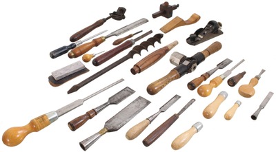 Assorted Makers: Lot Of Clean & Usabl Woodworking Tools