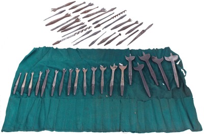 Assorted Makers: Stepped Set Of Ctr. Spur. Auger Bits