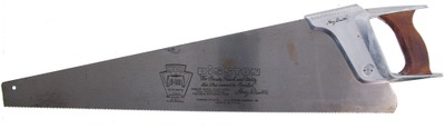 H. Disston & Sons , Danville, Virginia, No. D-100: Aluminum Handle 10 Pt. Xcut Hand Saw