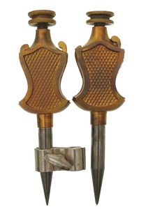 Stanley Rule & Level, No. 2: Bronze Metal Trammels