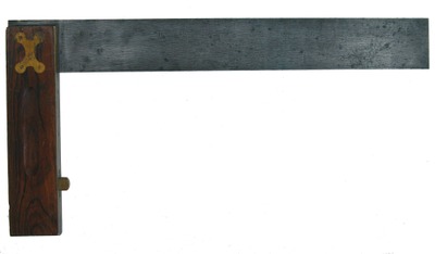 Stanley Rule & Level, No. 20: Rosewood & Brass Try Square