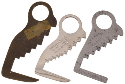 Lufkin Rule Company, Saginaw, Michigan: Two Finger Type Lumber Gauges