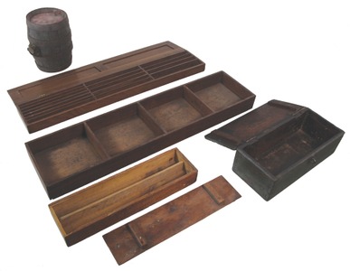 Assorted Makers: Lot Of Five Wooden Vessels